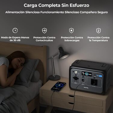 Портативна електростанція OUKITEL P800 потужністю 800 Вт, сонячний генератор з акумулятором LiFePO4 ємністю 512 Втгод, генератор з виходами USB-A та USB-C, пікова потужність 1600 Вт, швидка зарядка, 6 кг для кемпінгу, подорожей, використання на свіжому по