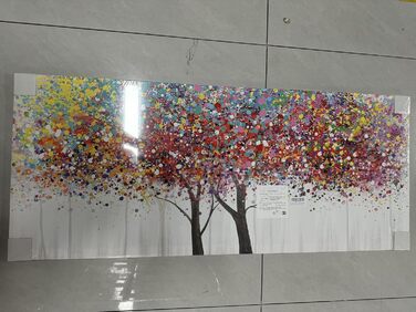 Барвисте дерево життя з рамкою Картини на полотні Червоне жовте дерево Картини на полотні Картини на полотні Картина на полотні Фо