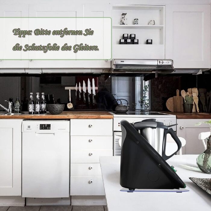 Розсувна дошка Eucteje Розкатна дошка Обладнання для розсувної дошки Килимок Glider Підкладкова дошка Аксесуари Сумісні з кухонним комбайном Thermomix TM5 TM6