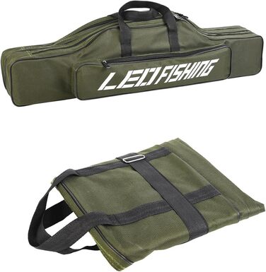 Портативна сумка для риболовлі, сумка для вудки, складна сумка для вудки 80 см, водонепроникна сумка для вудки, сумка для риболовлі на відкритому повітрі, сумка для котушок, сумка для зберігання рибальських снастей, дорожня сумка для риболовлі, органайзер