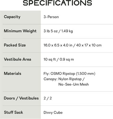 Ультралегкий туристичний намет NEMO Dragonfly OSMO на 3 особи