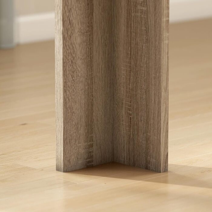 Розсувний обідній стіл HOMCOM 180-260 x 90 см, Кухонний стіл для 8-10 осіб, Сучасний обідній стіл, Дуб, Виготовлено в ЄС