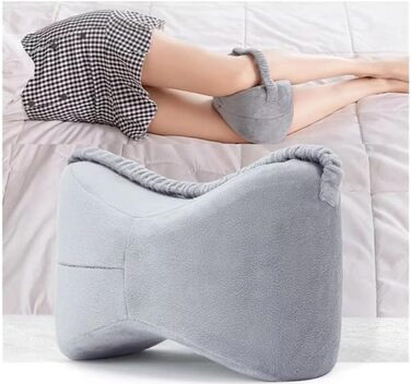 Подушка для ніг BLUEZY, подушка для колін для тих, хто спить на боці, подушка для колін з піни з ефектом пам&39яті, ортопедична подушка для колін для позиціонування подушок зі знімним та пральним чохлом A