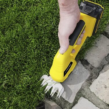 Акумуляторні ножиці для трави та кущів TROTEC PGSS 10-20V Лезо для трави 10 см, Лезо для кущів 20 см Запобіжний вимикач, батарея не входить до комплекту