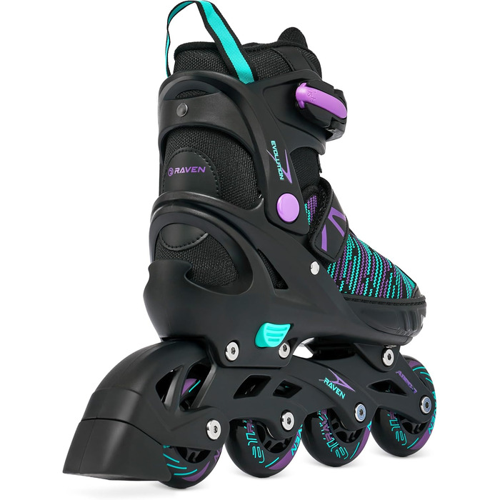 Ковзани/роликові ковзани RAVEN 2-в-1 для дітей, дорослих, дівчаток та жінок, регульовані розміри 35-39 (23 см-25,5 см)