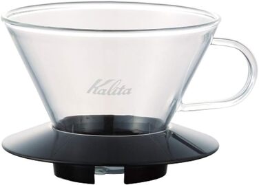 Кавоварка-крапельниця Kalita Wave Pour Over, розмір 185, на 160-26 унцій, одномісна, з термостійкого скла, запатентований і портат