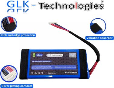Змінний акумулятор GLK-Technologies JBL Boombox 1 High Power JEM3316, JEM3317, JEM3318 Акумулятор 10400 мАг вкл. набір інструментів NUE