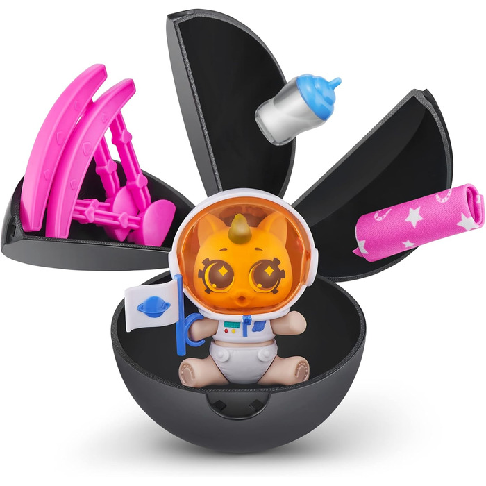 Несподіваний загін єдинорогів Серія 6 Новонароджений єдиноріг Загадковий загін Сяйва Колекційна капсула (5 шт.) Скіни X-shot, 5