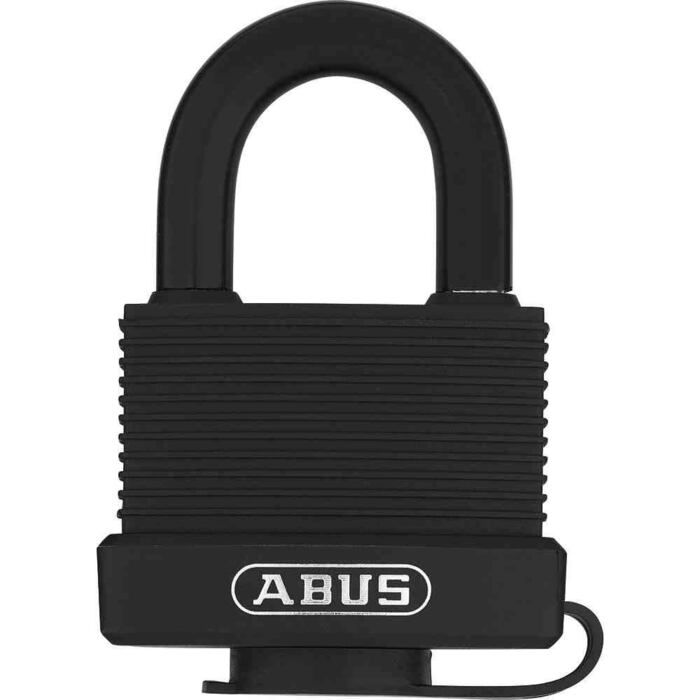 Замок навісний ABUS латунний 70/45 захищений від погодних умов корпус із латуні ударостійке пластикове покриття рівень безпеки ABUS 5, дужка латунна 45 мм, одинарний
