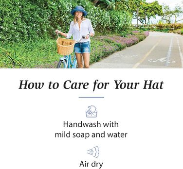 Жіночий сонцезахисний капелюх Wallaroo Hat Company із захистом від сонця UPF 50, з широкими полями, що складається, регулюється, розмір M (від 13 років), синьо-темно-синій