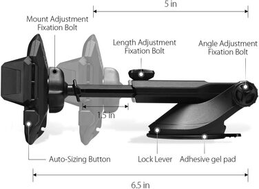 Універсальний автомобільний тримач для мобільних телефонів Spigen, що обертається на 360, для приладової панелі та лобового скла,