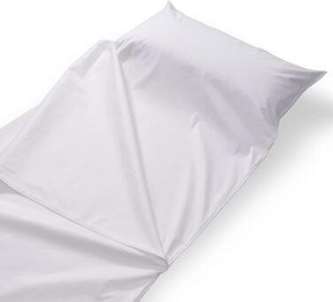 Дорожній спальний мішок Softsan Protect для алергіків з Evolon, 80x180 см, БЕЗ наповнювача, чохол/захист від кліщів для подорожей, спальний мішок, стійкий до кліщів, для алергіків, спальний мішок від алергії 80x180 см без наповнювача