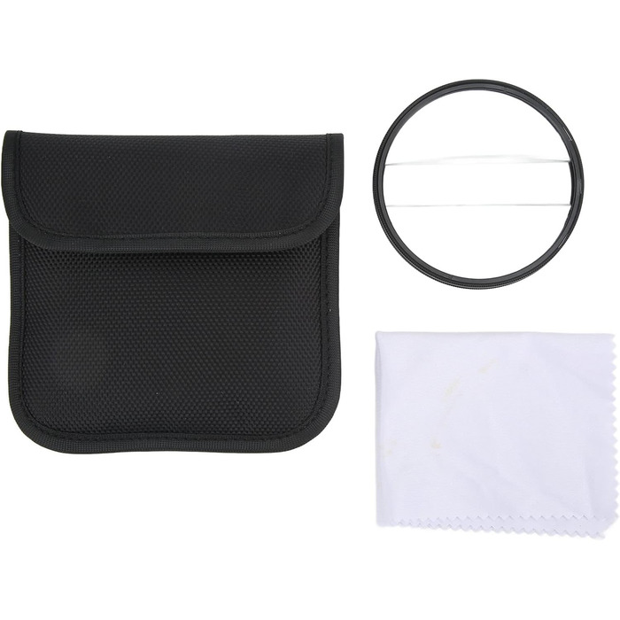 Подвійний скляний роздільний діоптрійний фільтр, 77-мм розділений діоптрійний призматичний фільтр камери Подвійний скляний розділений діоптрійний фільтр для обєктива Розмиття центрального фільтра масштабування, для дзеркальних фотоапаратів на відкритому п