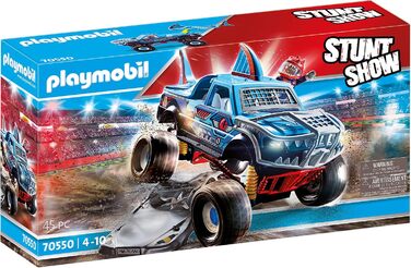Трюкове шоу PLAYMOBIL 70550 Монстр-трак Акула, для дітей віком 4-10 років