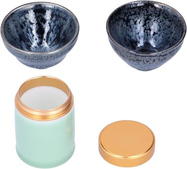 Елегантний керамічний чайний набір ручної роботи з 2 чашок та 1 скарбнички ідеальний вибір для поціновувачів чаю, як елемент декору або подарунок. Набір вирізняється витонченим, ручним виконанням.