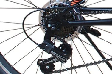 Гірський велосипед Talson 24 дюйми з передньою підвіскою та ліхтарями, 21-швидкісна Shimano Faster BBO