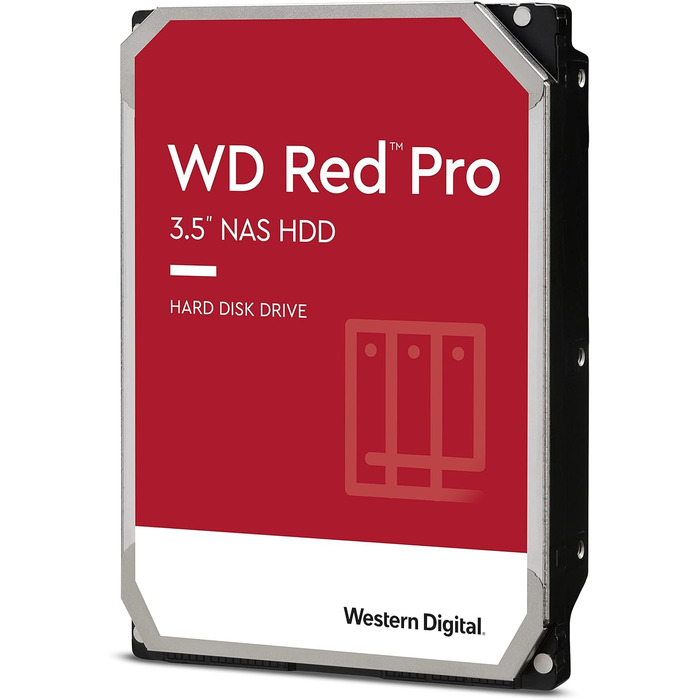 Внутрішній жорсткий диск WD Red Pro 16TB NAS 3,5 дюйма клас 7200 об/хв, SATA 6 Гбіт/с, CMR, 512 МБ кешу, версія 2025, 16 ТБ