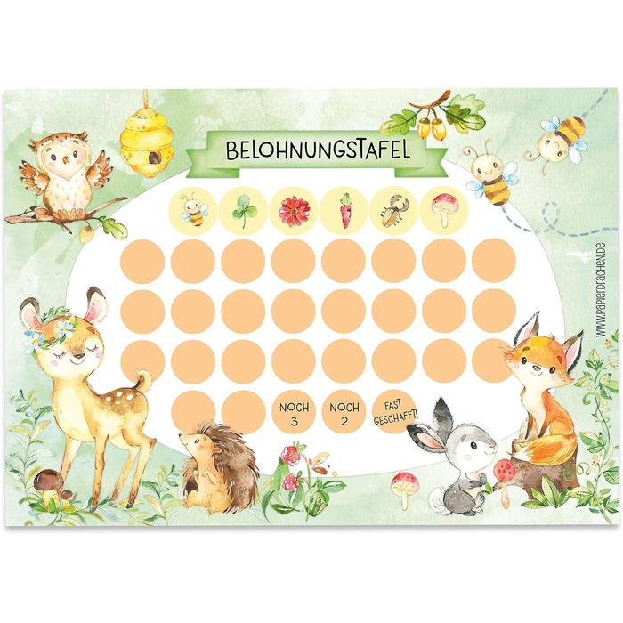 Набір паперових таблиць винагород для повітряних зміїв для дітей як блокнот для відривів 10 аркушів - мотиваційна концепція як нав