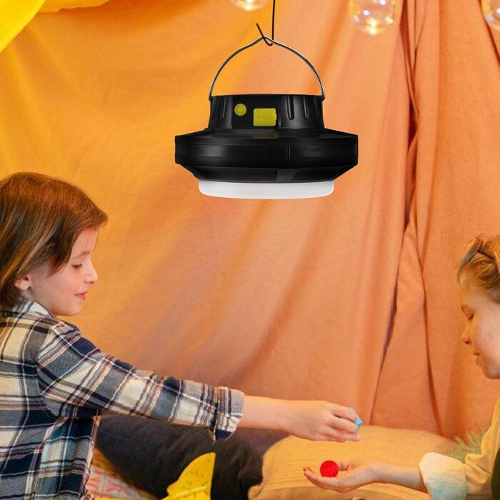 Сонячний кемпінговий ліхтар Hemobllo з регульованим портативним ліхтарем для кемпінгу, кемпінгу та намету, акумуляторний, USB-кабель, аварійне освітлення