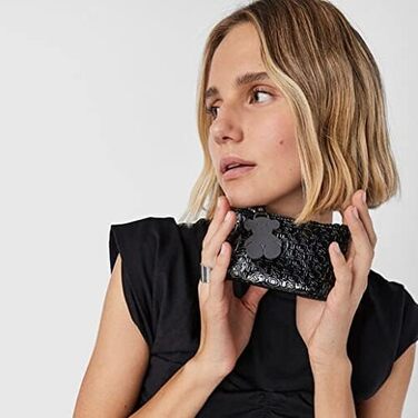 Косметичка Tous NECESER 13x8x1 см (ШxВxГ) Чорна