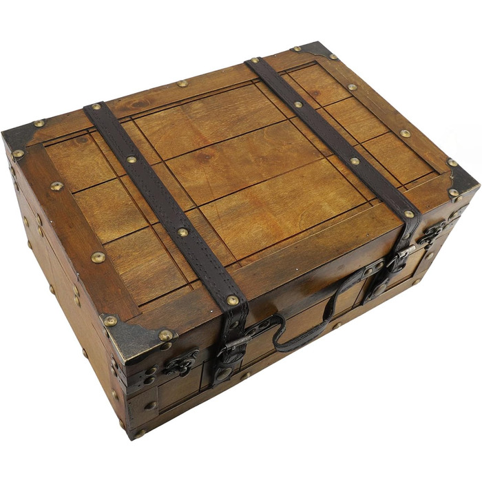 Декоративна скринька для зберігання Taidda у вінтажному ретро-стилі з дерева для організації дому, прикраса журнального столика