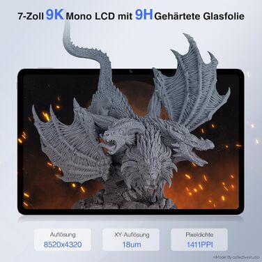 Принтер, полімерний 3D-принтер із монохромним РК-дисплеєм 9K, підключенням до Wi-Fi, простим вирівнюванням, плівкою ACF Release Li