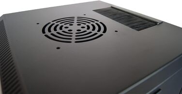 Міні-мережевий корпус WAYTEX 37483, 10 дюймів, 6U, відсік для дисків, серверний, зі скляними дверцятами та чорним замком, постачається у зібраному вигляді