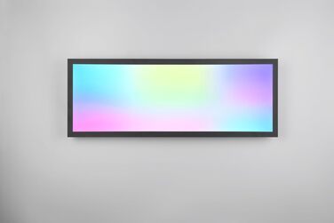 Стельовий LED-світильник Reality Beta R67668032, матовий чорний метал, 31 Вт RGB, Dynamic Light, з пультом керування, 80x30 см