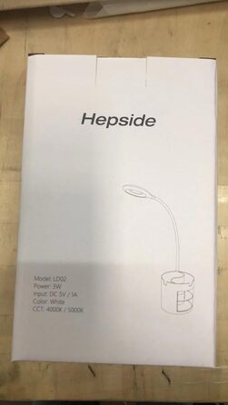 Настільна лампа Kids, світлодіодна настільна лампа Hepside USB акумуляторна лампа для читання Книга 3 рівні яскравості 16 Світлодіодна настільна лампа Дитячий сенсорний вимикач з регулюванням яскравості Навчальна лампа для роботи, навчання - біла кругла