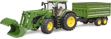 З фронтальним навантажувачем і причепом, 09828 John Deere 7R 350