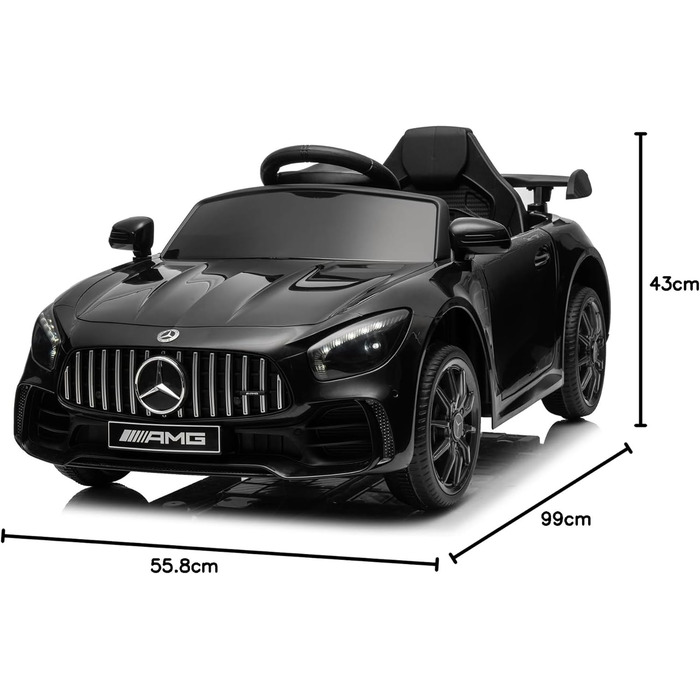 Дитячий електромобіль LEADZM Mercedes Benz AMG з дистанційним керуванням 12В, дитячий електромобіль 2.4G, електромобіль 2-дверний