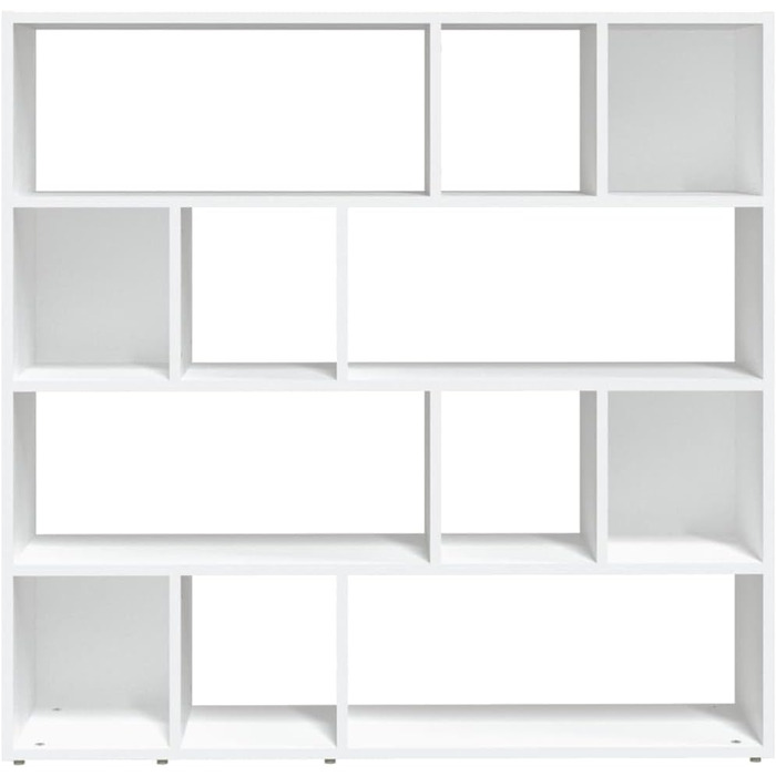 Книжкова полиця, роздільник кімнати, окремостояча полиця, полиця для файлів, офісна полиця, роздільник кімнати, полиця настінна полиця, полиця для зберігання, вітальня, біла 105x24x102 см