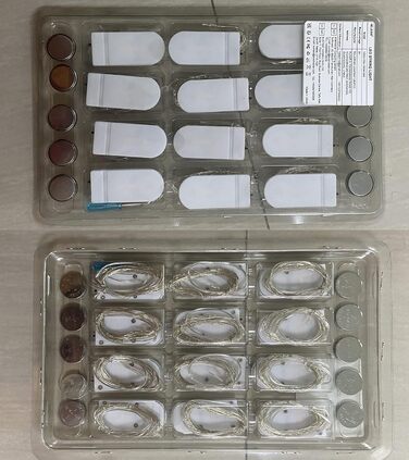 Світлодіодна батарея казкових вогнів, 12x20 мікро світлодіодів міні казкові вогні мідного дроту, що працюють від батареї, 2M DIY м