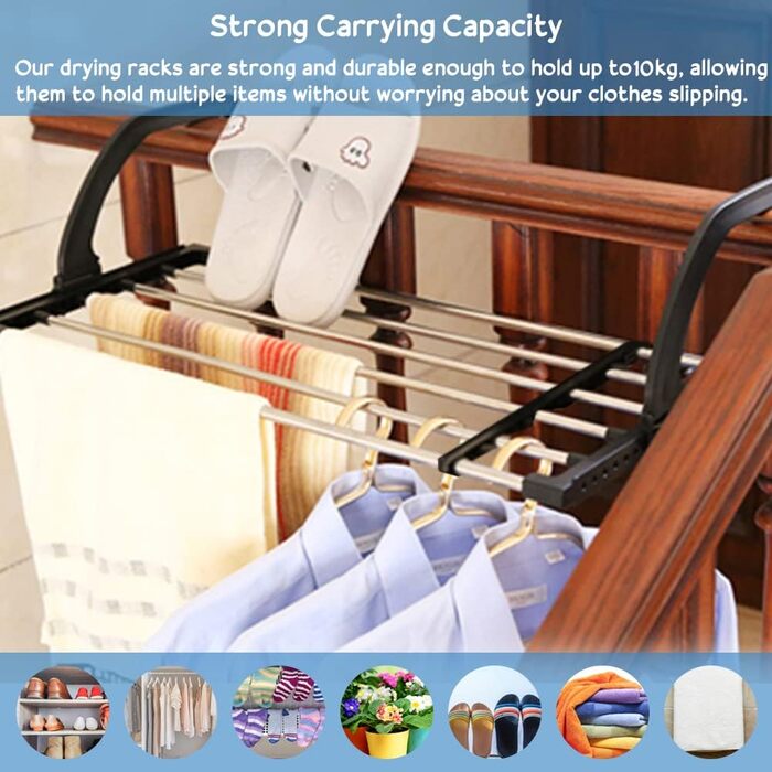 Ука радіаторна сушарка для білизни з нержавіючої сталі обігрівач для білизни 62-110см балконна сушарка для білизни висувна вішалка