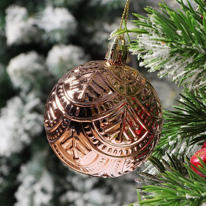 Різдвяні кульоки 48 шт білі BUBEFSKD