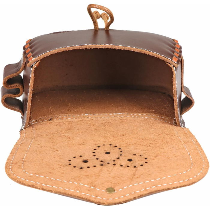 Багатофункціональний шкіряний поясний мішок EDC Організатор сумка пожежний стартер тримач для виживання на відкритому повітрі кемп