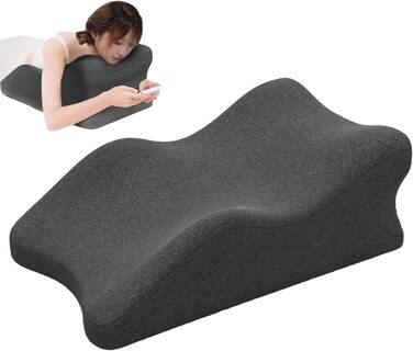 Підтримуюча подушка для ніг з пінопласту клин для підняття щиколотки та коліна, подушка для ніг, подушка для вен стопи, комфортний відпочинок, ергономічна піна, покращений кровообіг, подушка для ніг з подушкою для зняття напруги, темно-сірий колір.