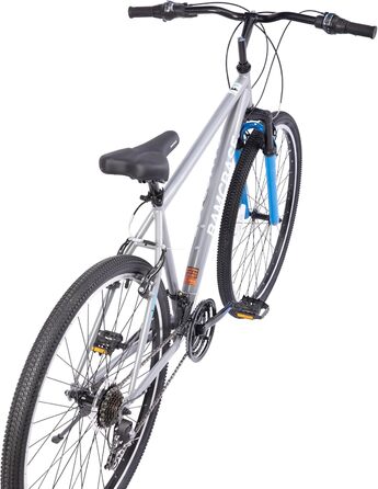 Гірський велосипед HILAND BAMCBASE 26/27,5/29 дюймів, високоміцна сталева рама, 21-швидкісний гірський велосипед, V-подібне гальмо Hardtail MTB для чоловіків та жінок, чорний/синій/сірий, 29 дюймів