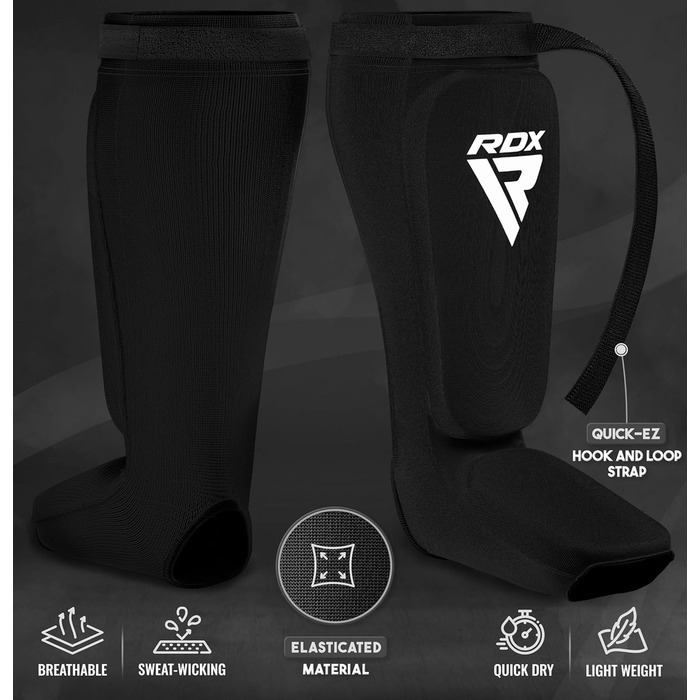 Щитки для гомілок RDX hyp-SIB чоловічі, розмір L, чорні