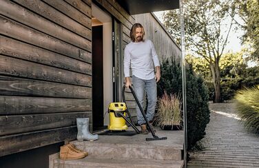 Пилосос для сухого та вологого прибирання Krcher WD 3 P V-19/4/20, вкл. картриджний фільтр, флісовий фільтрувальний мішок, 1000 Вт