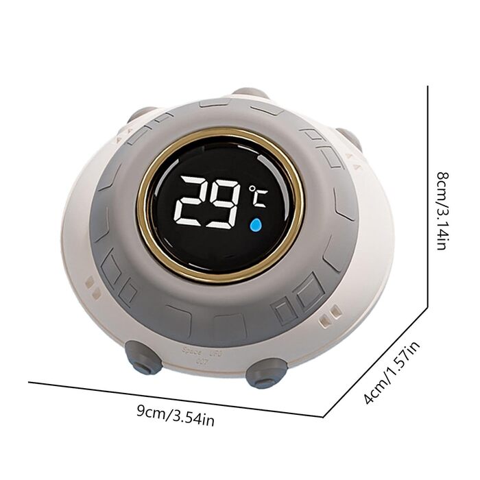 Термометр для ванни Teksome, цифрові термометри для ванни - вимірювач температури води - цифрові кімнатні термометри зі світлодіод