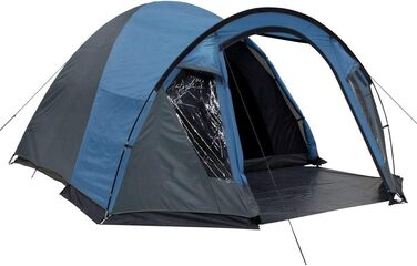 Ваш намет GEAR Tivano 5-місний купольний намет Вітальня Бічний вхід Вікно Висота 5000 мм УФ 50 Захист Синій сірий