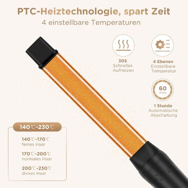 Щипці для завивки 5 в 1 PARWIN PRO BEAUTY Багатофункціональні змінні щипці для великої та малої плойки з керамічним турмаліном та