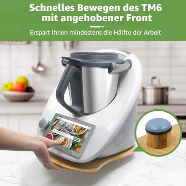 Розсувна дошка для Thermomix TM6 TM5, бамбукова розсувна дошка Аксесуари Швидкорухома дошка для кухонного комбайна Thermomix Vorwerk Ковзна дошка для Thermomix TM6