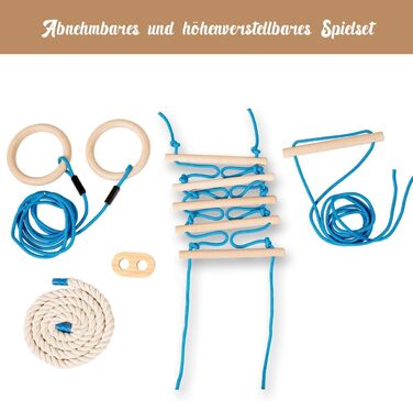 Скалодром COSTWAY, для дітей та дорослих, дерев&39яна гімнастична стінка, лазілка для приміщень, вкл. турнік/кільця/трапецію/мотузкові сходи/канат, вантажопідйомність до 100 кг, 220 x 80 x 60 см