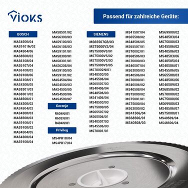 Ніж VIOKS Спеціальна заміна ножа для круглого ріжучого диска Siemens 12012147 & 12012078 Круглий диск із зубчастим краєм Запасна частина Аксесуари для нарізки їжі Хліборізка