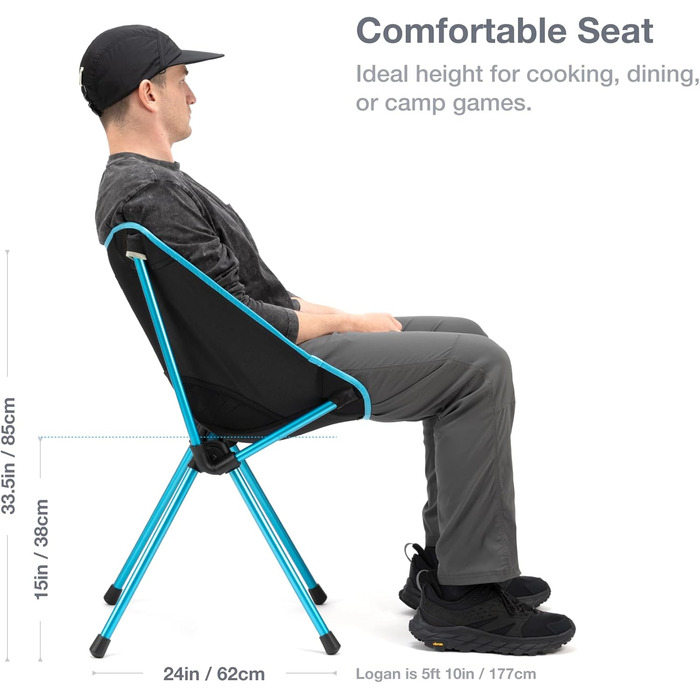Крісло для кафе Helinox Портативне крісло для кафе для кемпінгу та пікніків (койотовий коричневий)