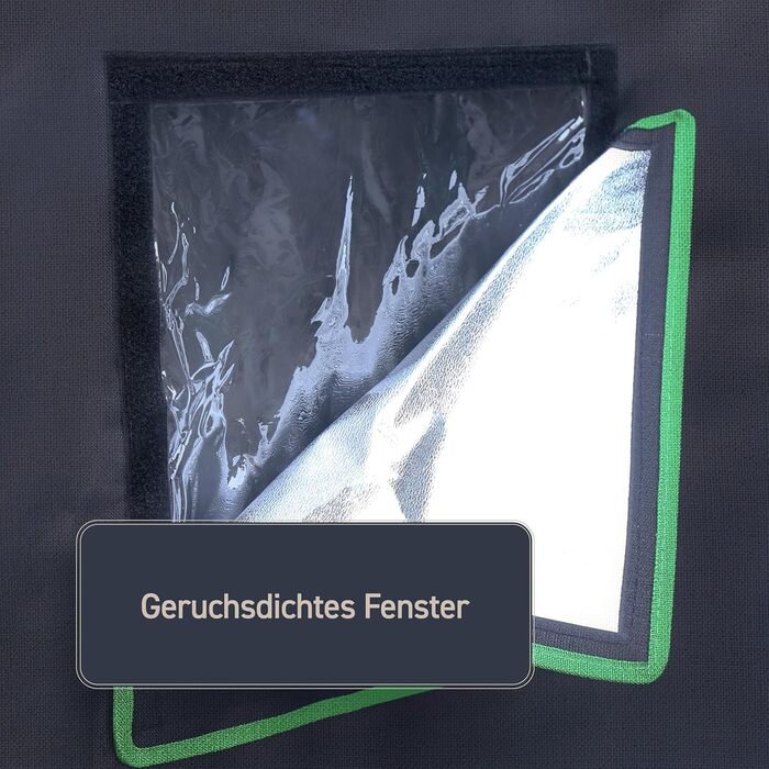 Тент для вирощування Rapid Teck Grow Zelt (60 x 60 x 120 см) Міні-теплиця для дому Чорно-зелений Гроубокс, шафа для вирощування, темна кімната, рослинний намет, теплиця для розсади, гроу-тент 60 x 60 x 120 см, Чорний/Зелений