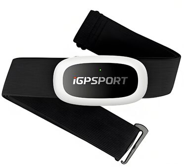 Пульсометр iGPSPORT HR50, Bluetooth та ANT з нагрудним ременем для бігу, їзди на велосипеді, тренажерного залу, сумісний з Garmin Polar Wahoo - чорний