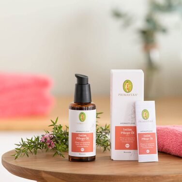 Олія для інтимного догляду 50 мл - ароматерапія, ефірні олії - догляд за стресовою шкірою, підтримує здорову мікрофлору шкіри - веганська